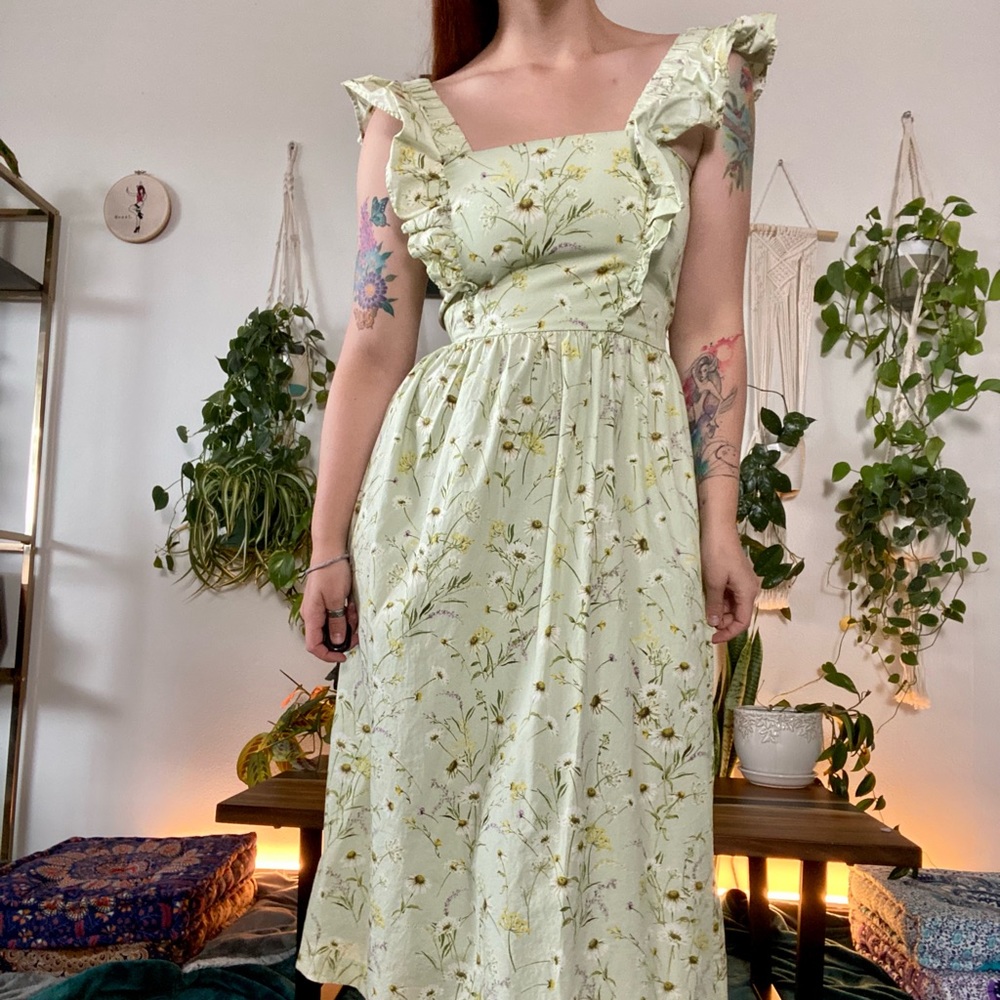 Long floral dress